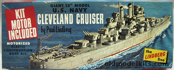 Lindberg 1/1080 Motorized Cleveland Cruiser, 777M-100 plastic model kit